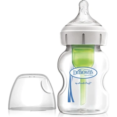 Dr Brown's 150 ml Geniş Ağız Cam Biberon Yenidoğan İçin Antikolik Özellikler