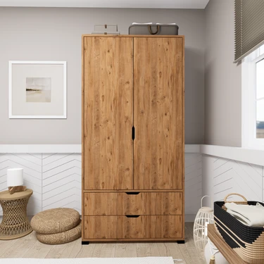 Midoser Atlas 2 Kapılı 2 Çekmeceli Çok Amaçlı Gardırop Fiyatı