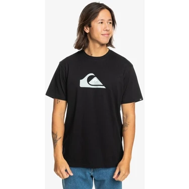 Quiksilver Comp Logo Ss Erkek Siyah T-Shirt