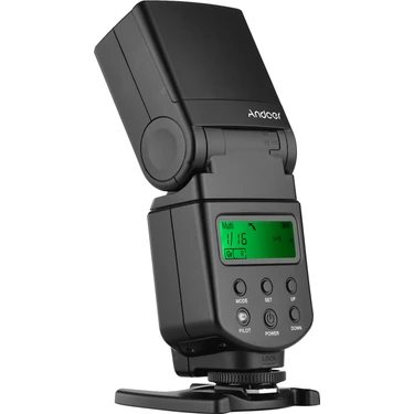 Andoer Evrensel Flaş Speedlite GN40 Ayarlanabilir LED (Yurt