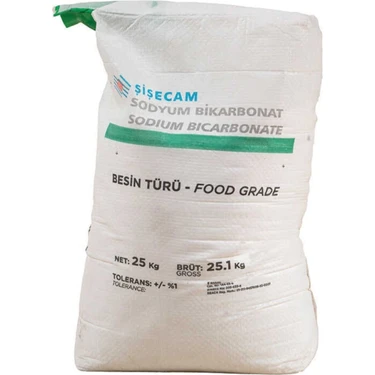 Şişecam 25 kg İçilebilen Sodyum Bikarbonat Orijinal Çuvalında Güvenli