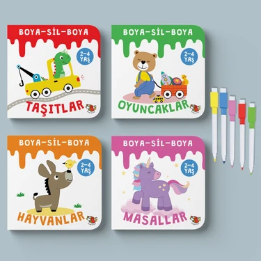 Boya-Sil-Boya 4 Kitap Set - Nur