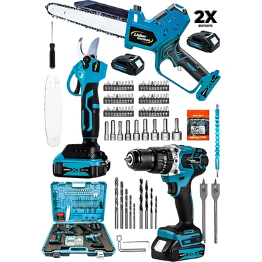 Lieber German 9990 3lü Joker Set 2x Akülü Şarjlı Dal Ağaç Fiyatı