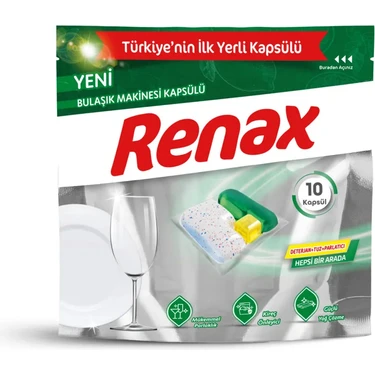 Renax Bulaşık Makinesi Kapsülü 10'lu x