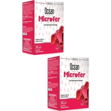 Orzax Ocean Yeni Nesil Demir Desteği Microfer Damla 30ML x