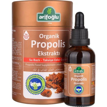 Arifoğlu Organik Sıvı Propolis Ekstrakt 50ml (Su Bazlı)