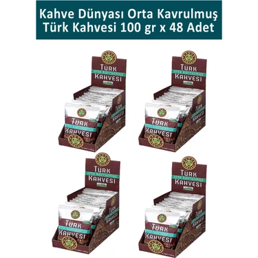 Kahve Dünyası Orta Kavrulmuş Türk Kahvesi 100 gr x 48