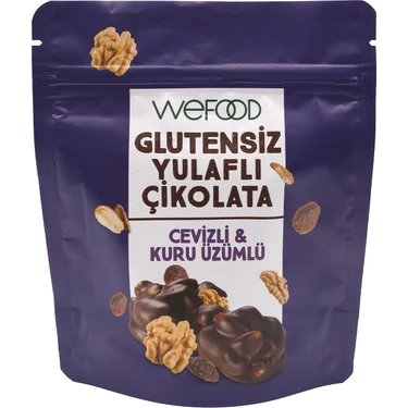 Wefood Glutensiz Yulaflı & Cevizli Çikolata 40 gr