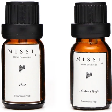 Missi 2li Oud ve Amber Çiçeği 10 ml Buhurdanlık