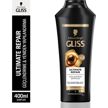 Schwarzkopf Gliss Ultimate Repair Güçlendirici & Yapılandırıcı Şampuan 400