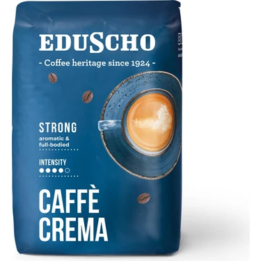 Eduscho Caffè Crema Strong 500 gr Çekirdek Kahve Almanya Menşeli Aromatik ve Dolgun