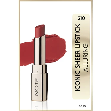 Iconic Sheer Lipstick Nemlendirici Parlak Ruj 210 Alluring -