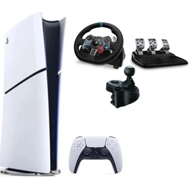 Sony Playstation 5 Slim Dijital Edition + G29 Driving Force Yarış Direksiyonu +