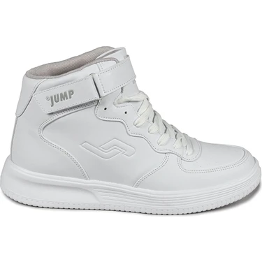 Jump 16309 Yüksek Bilekli Beyaz Erkek Sneaker Günlük Spor