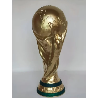 3D Layer Craft Fifa Worldcup Fifa Dünya Kupası Biblo Altın 25 cm Katar Dünya