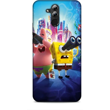 Lopard Huawei Mate 20 Lite Kılıf Animasyon 2 Sünger Bob Mavi