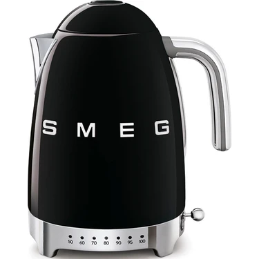 Smeg Siyah Isı Ayarlı Kettle