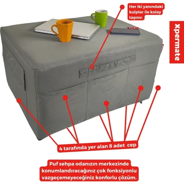 Xpermate Ultra Kalın Katlanır Sünger Yatak, Yer Yatağı, Katlanır Yer Minderi, Katlanır Yatak,