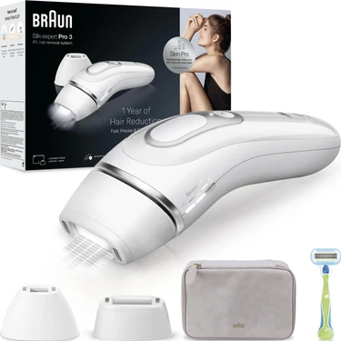 Braun Ipl Silk·expert Pro 3, Evde Tüy Alma, Çanta, Venus Tıraş Makinesi, 2 Başlık Ile,