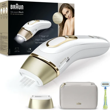 Braun Ipl Silk·expert Pro 5, Evde Tüy Alma, Çanta, 1 Başlık Ile,