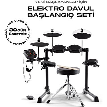 ALESIS DEBUT KIT Aksesuarlı Elektronik Davul