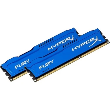 Kingston Hyperx Fury Blue 16GB (2X8GB) 1866 Mhz Ddr3 Ram (HX318C10F/8) 2'li