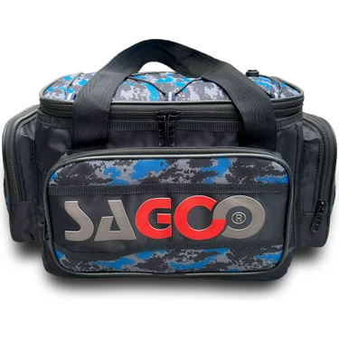 Sagoo Tackle Bag Blue Camo Balıkçı Malzeme