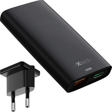 İXtech Ix-Hc8 65W Type-C ve USB Çift Port Ultra Ince Seyahat Fiyatı
