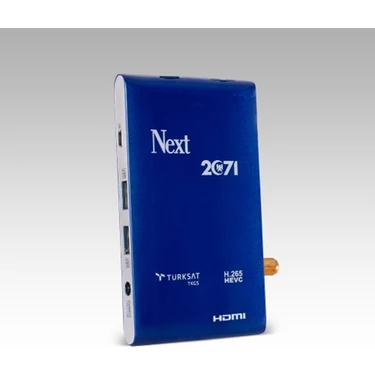 Next 2071 (H.265 Hevc) Hd Uydu Alıcısı & USB Wi-Fi Anten (Next A 7601)  Adaptör   Ip