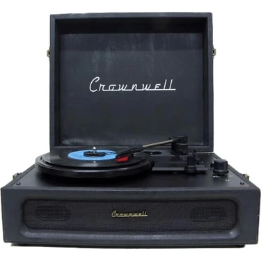 Crown Well C1331 Casablanca Bluetoothlu Pikap 33 45 78 RPM Hız Seçenekleriyle Kullanıma