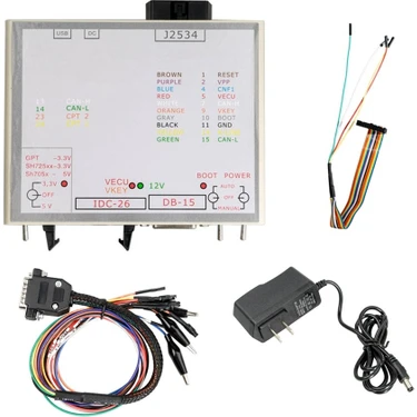 KingKuee J2534 Üzerinden Flash Için Yeni Güç Kutusu J-Tag Flash Ecu-Soft Obd Ecu Programcısı Güç