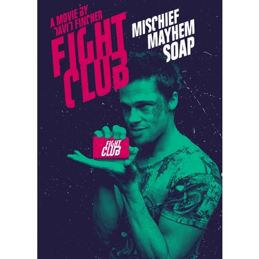 FIGHT CLUB アート作品 512 Art Design Fight Club 30X42 cm Poster Fiyatı