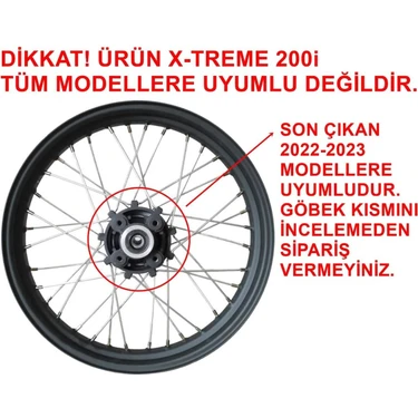 Motohane Mondial X-Treme Maxx 200 I Arka Jant Komple (19 Fiyatı