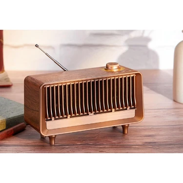 Helsinki Machine HS-1963 Modern ve Dekoratif Radyo (1800 Mah) Bt + Fm + USB Çalar +