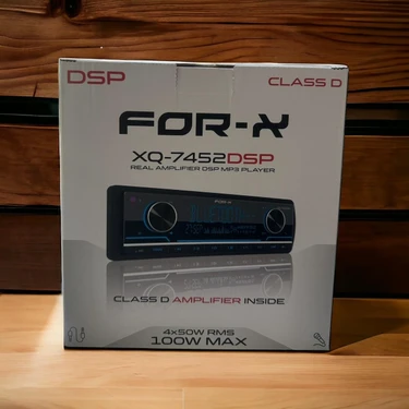 For-X XQ-7452DSP Oto Teyp 4 Kanal Amfi Çıkış 4V Bluetooth ve USB Girişi ile MP3