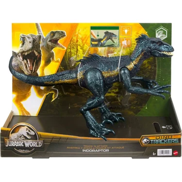 Jurassic World Track N Attack Indoraptor Aksiyon Figürü – Işıklı Göz, Ses Efektli, Koleksiyon ve