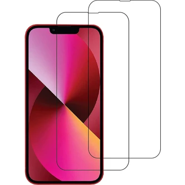 Ehio iPhone 13 Temperli Cam Ekran Koruyucu Tam Ekran Kaplama, 2'li
