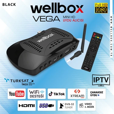 Wellbox Wi-Fi Youtube I P T V Özellikli Çanaklı Çanaksızfull Hd Uydu