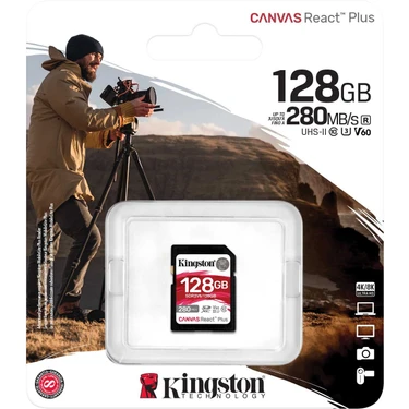 Kingston Canvas React Plus 128GB Sd V60 Uhs-Iı Hafıza Fiyatı, 4.7