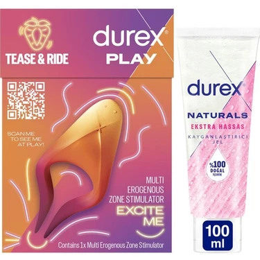 Durex Çoklu Erojen Bölge Uyarıcı + Naturals Ekstra Hassas Kayganlaştırıcı Jel