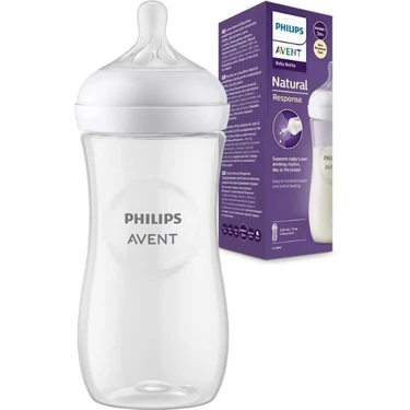 Philips Avent Natural Response Pp Biberon, 330ML, 3+ Ay,doğal Tepkili Biberon Emziği,