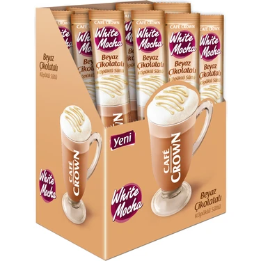 Cafe Crown Beyaz Çikolatalı Mocha 17 Gr. x 24