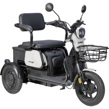 Volta Apec Apm2 3 Tekerlekli Elektrikli Motosiklet – 5x12V 20Ah Jel Akü, 105 kg Taşıma Kapasiteli,