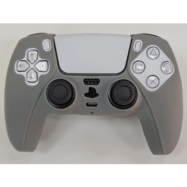 Star Game Gri Renk Ps5 Kolu Uyumlu Silikon Kılıf - Playstation 5 Dualsense Silicone