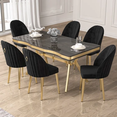 Pem Serisi 90X160 Lak Panel Antrasit Ironi Gold Ayak Masa Fiyatı