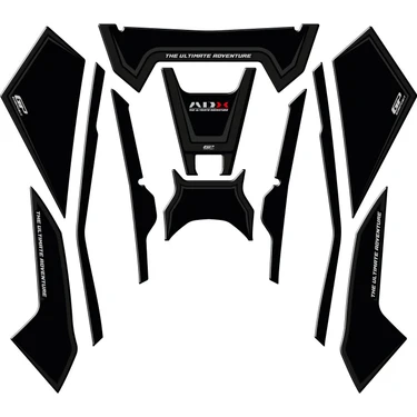 GP Kompozit SYM ADX 125 2023-2024 Uyumlu Tank Pad Seti Siyah Fiyatı