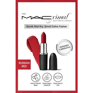 M·A·CXIMAL Silky Matte Lipstick Nemlendirme Etkili Yoğun Renk Sağlayan Ruj - Russian