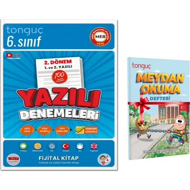 Tonguç Akademi 6. Sınıf Yazılı Denemeleri 2. Dönem 1 ve 2. Yazılı ve Meydan Okuma