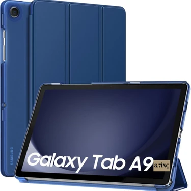 MobaxAksesuar Samsung Galaxy Tab A9 8.7inç Kılıf New PU Deri Smart Standlı Case Uyku Modlu X110