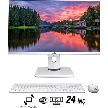 İzoly P504  İ5-10400 16GB 256GB 24" Fhd Webcam Pivot All In One